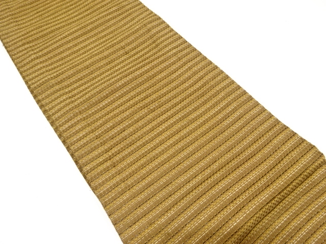 JAPANESE KIMONO / ANTIQUE FUKURO OBI / WOVEN STRIPE